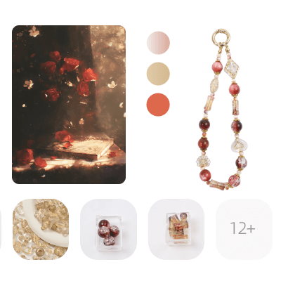 Whispers of Rose & Light Phone Chain DIY Kit