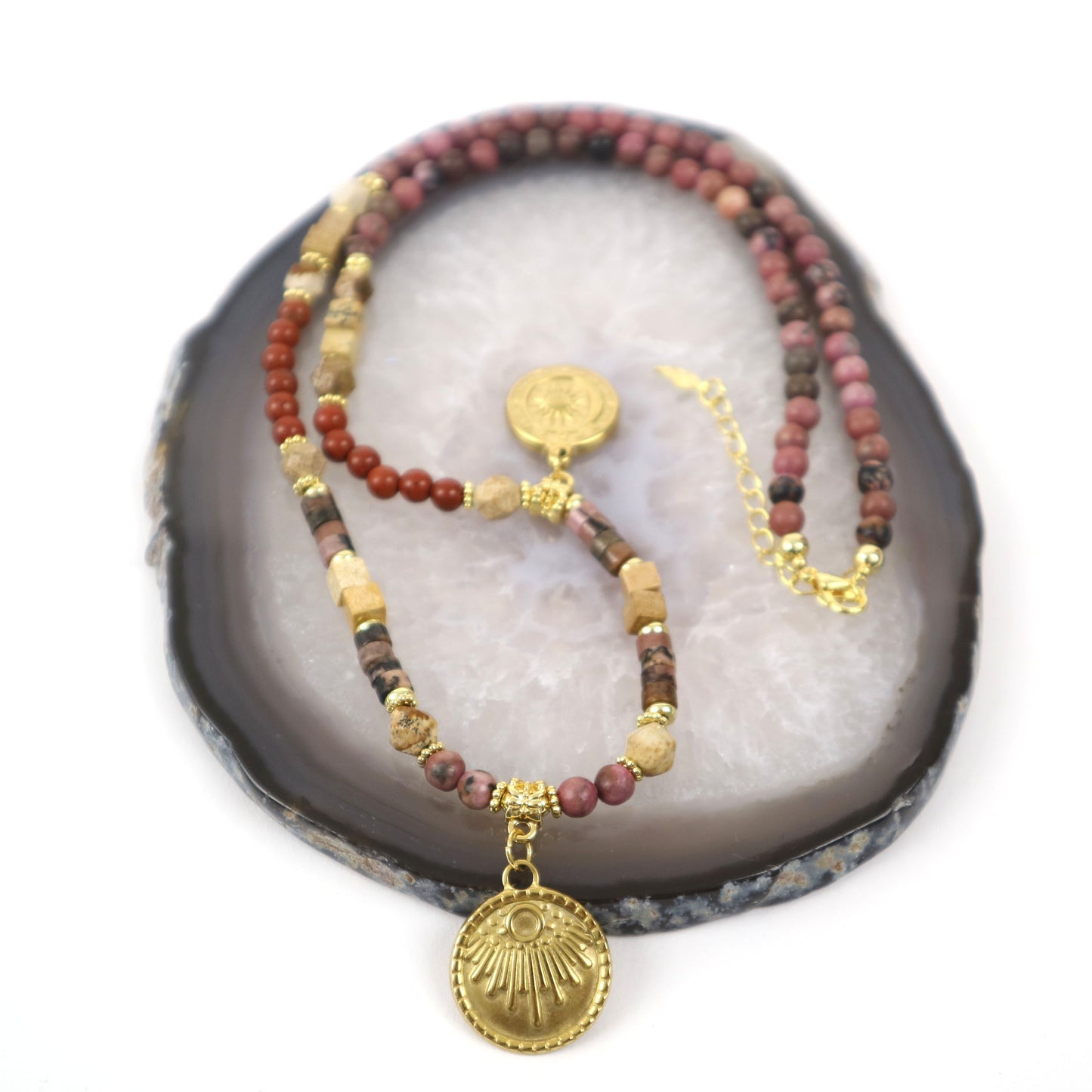 Rynbble Golden Rose Halsketten-Set