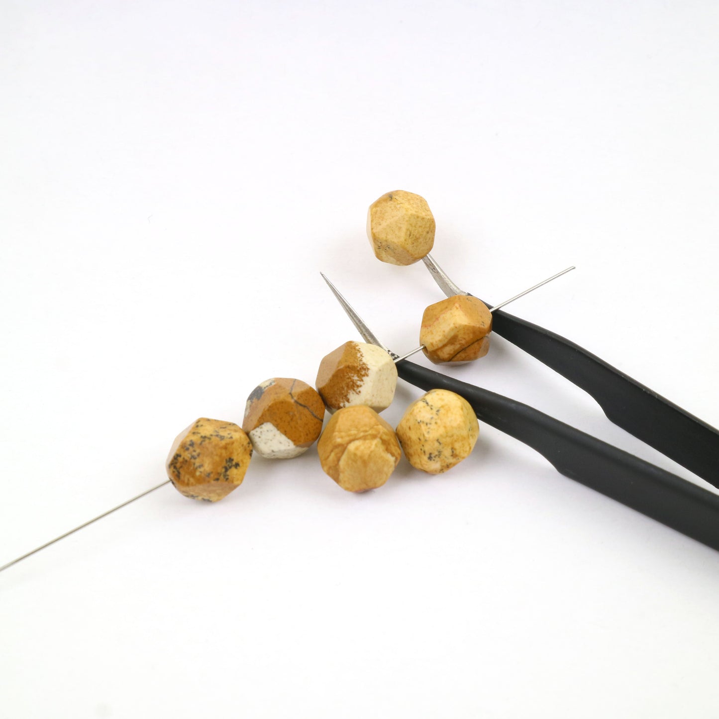 Picture Jasper Beads - Slice 10mm Around 9pcs