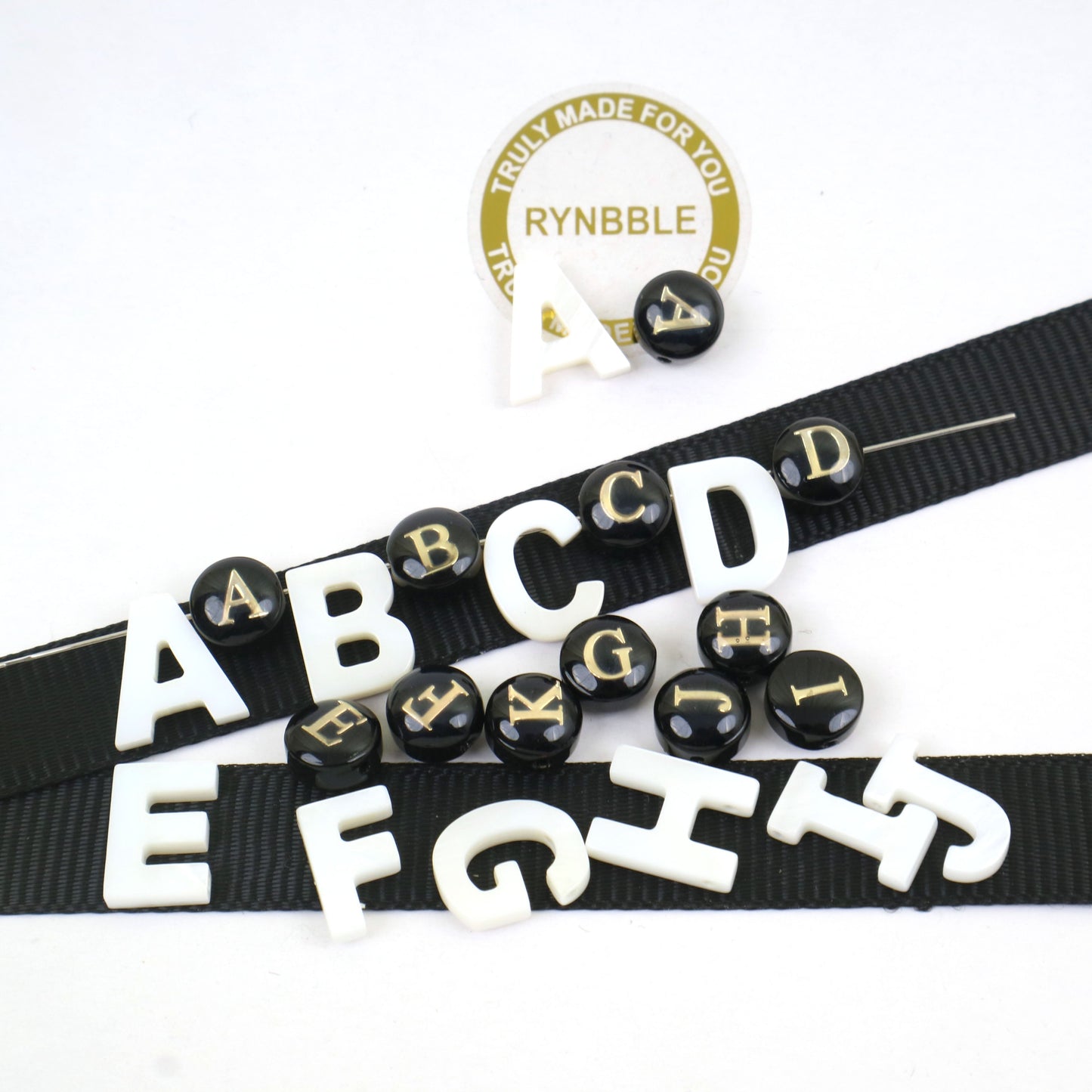 Shell Beads - Letter 10*12mm Around 25pcs