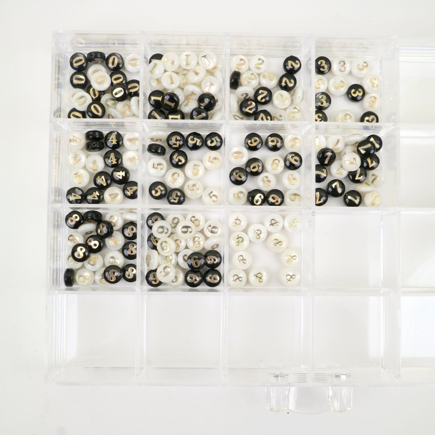 Shell Flat Beads- Number 4*8mm Around 25pcs