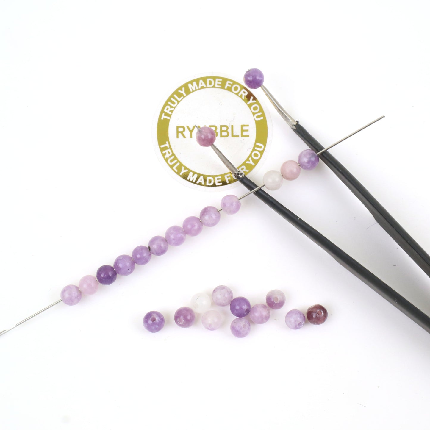 Lepidolite Beads - Ball 4mm Around 100pcs