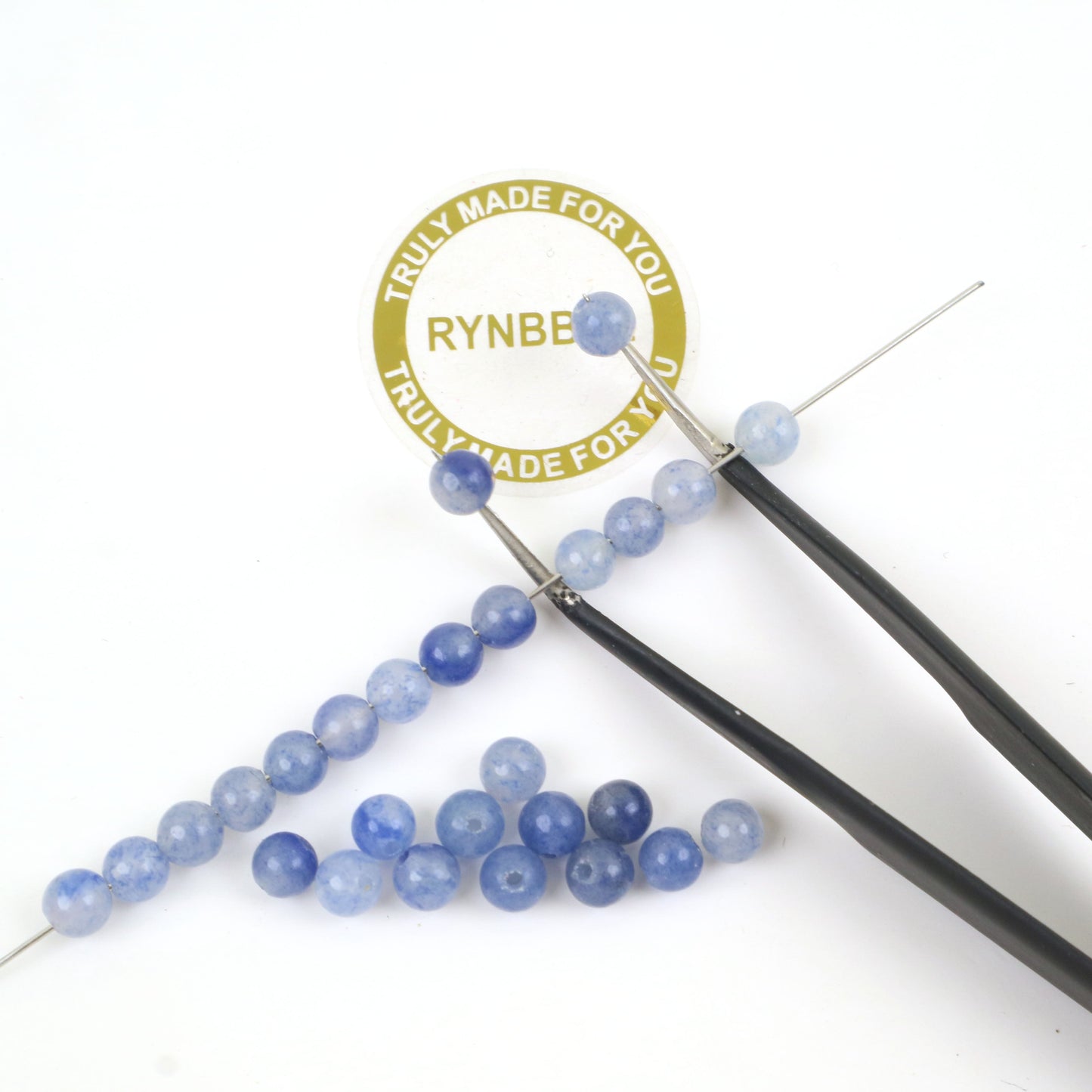 Blue Aventurine Beads- Ball 4mm Around 85pcs
