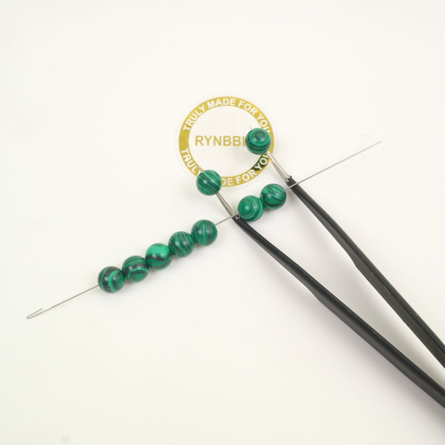 Synthetic Malachite Beads -Ball 6mm Around 42pcs