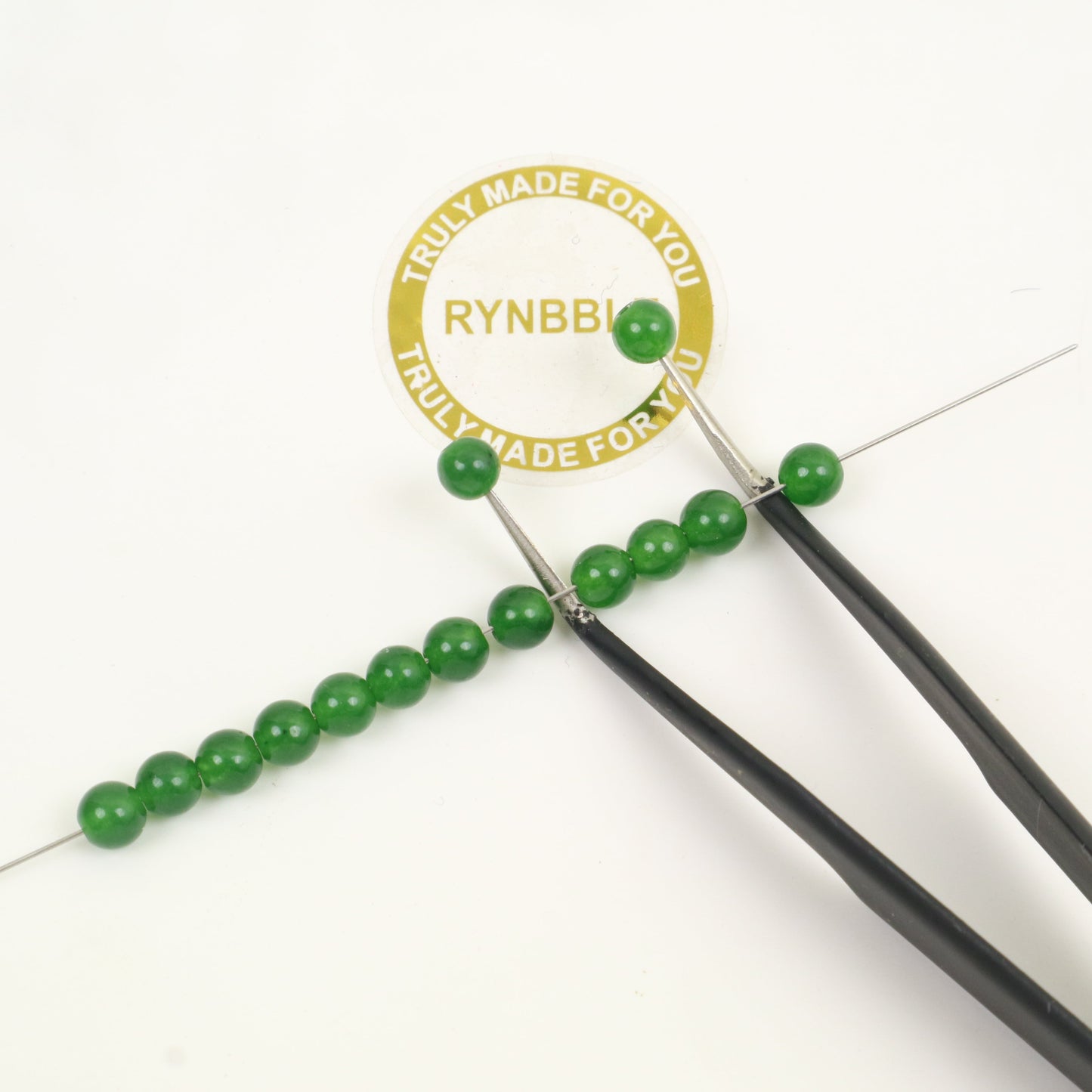 Green Agate Beads - Ball 4mm around 100pcs