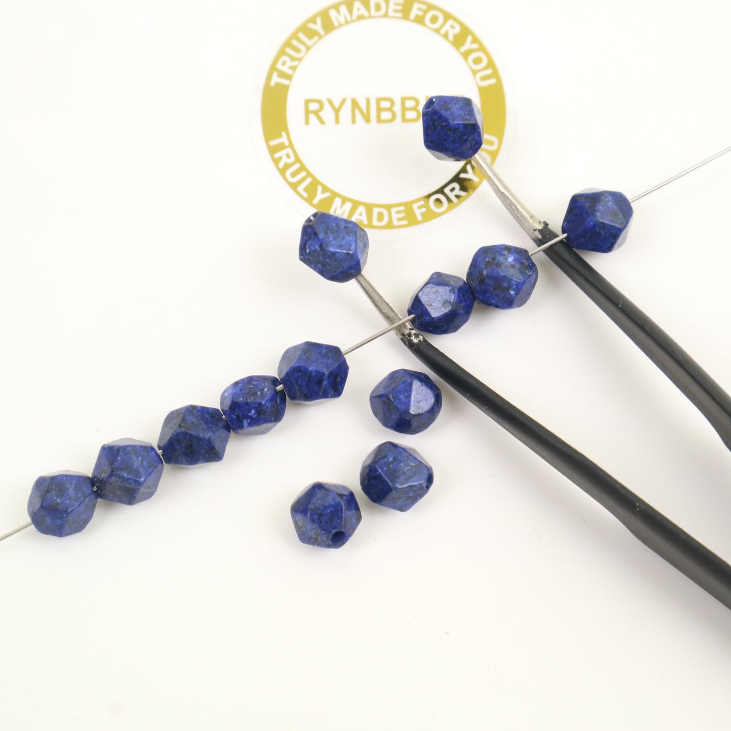 Lapis Lazuli Beads- Slice 6mm Around 40pcs