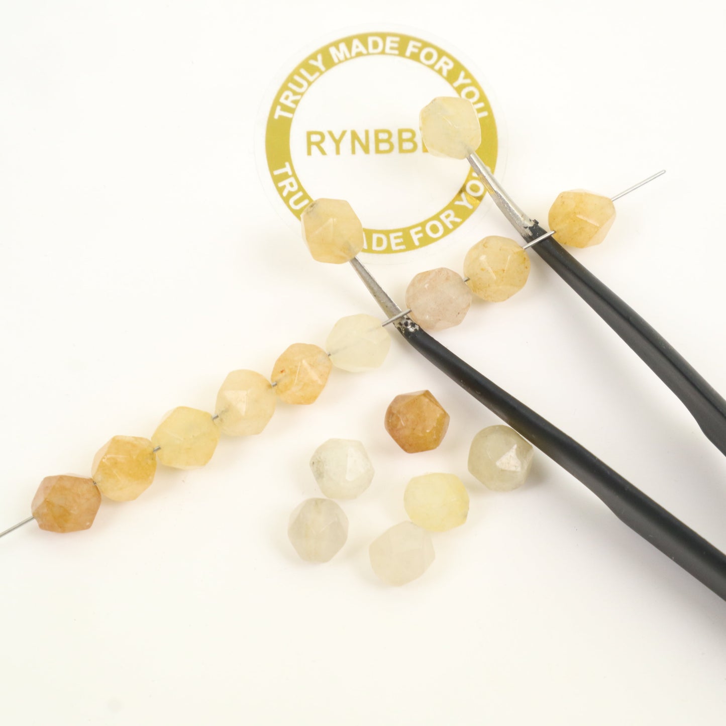 Yellow Aventurine Beads-Slice 6mm Around 40pcs