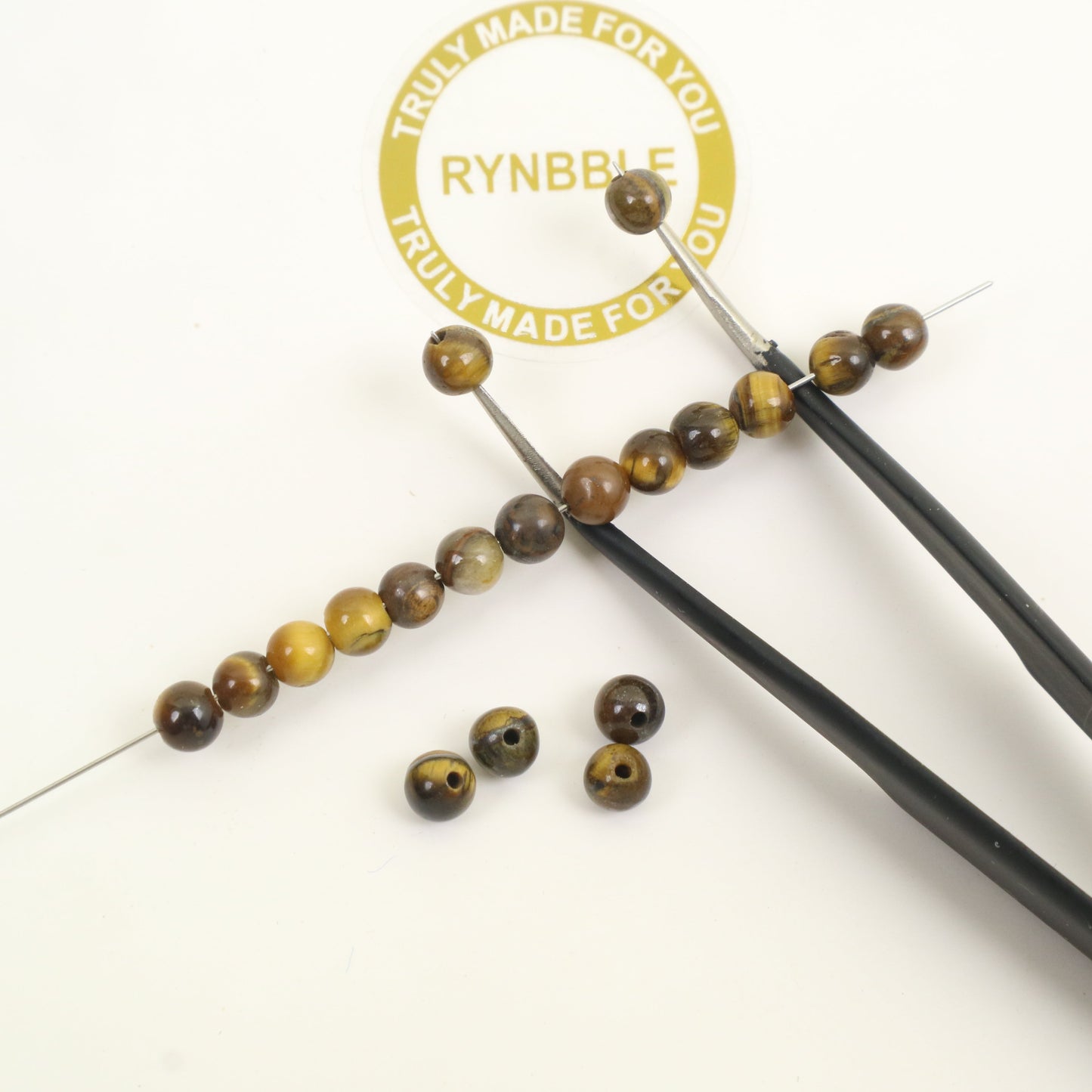 Yellow Tiger Eye Beads - Ball 4mm Around 100pcs