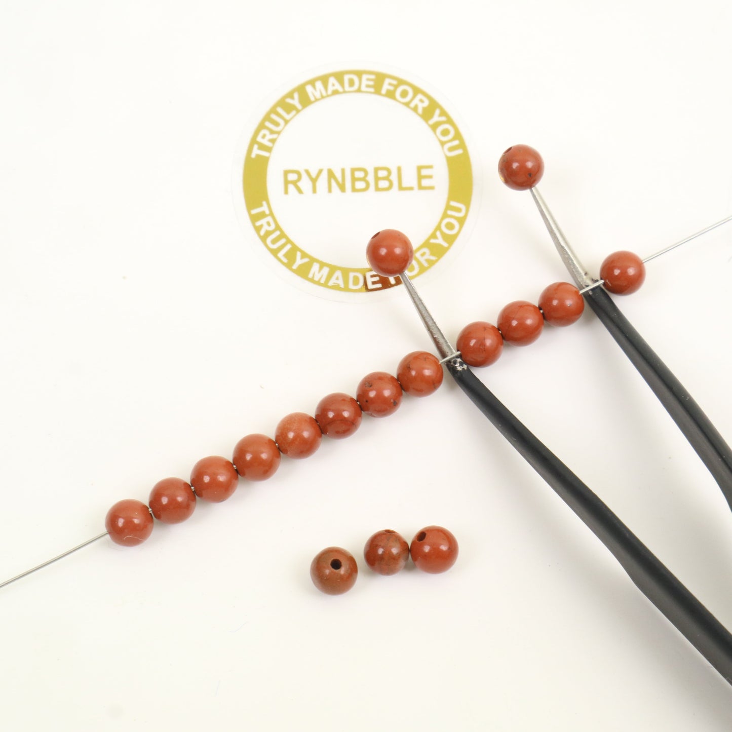 Redstone Beads-Ball 4mm Around 80pcs