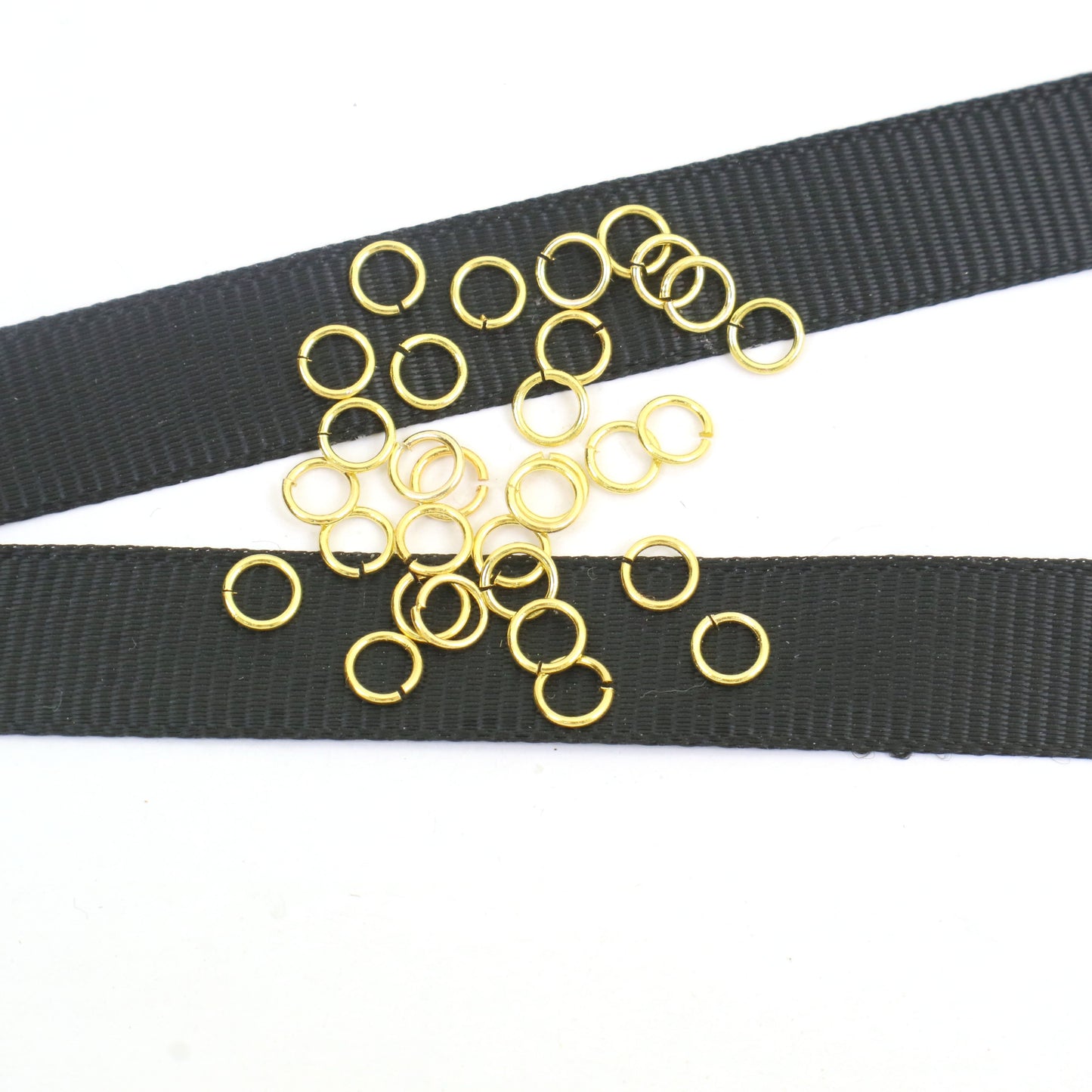 18K Golden Copper Alloy- Jump Ring 5mm Around 220pcs