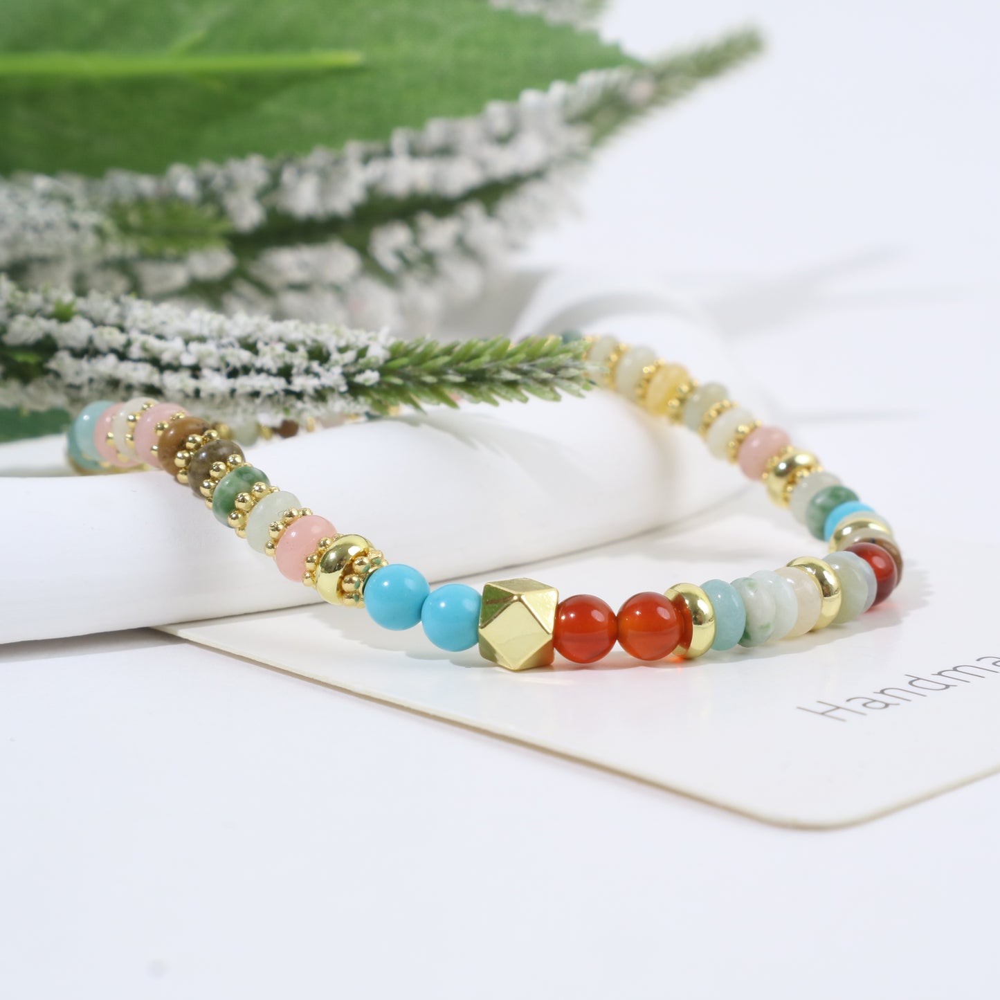 Pink Peach Trees Necklace & Bracelet Kit