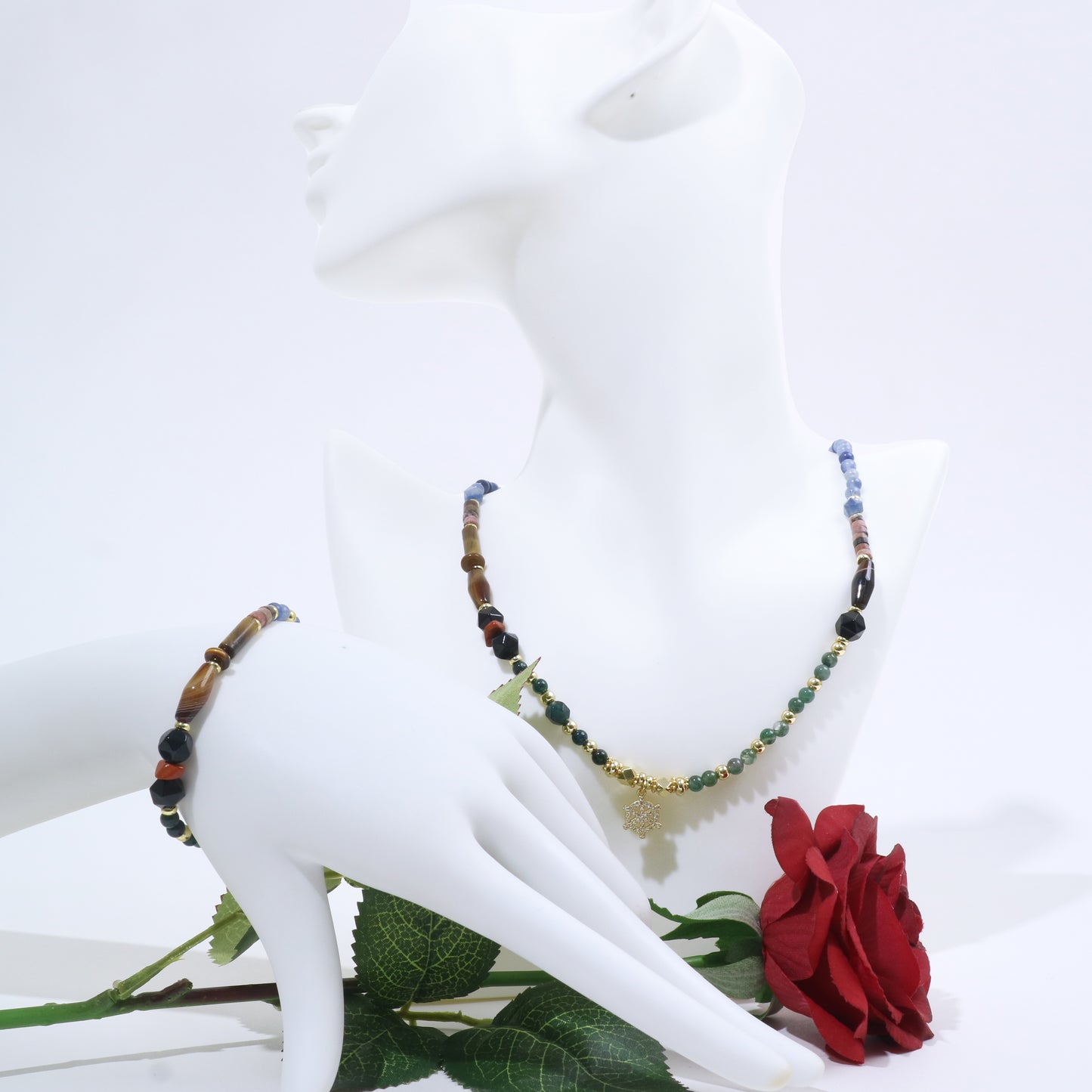 Fishing Boats at Sea Necklace & Bracelet Kit