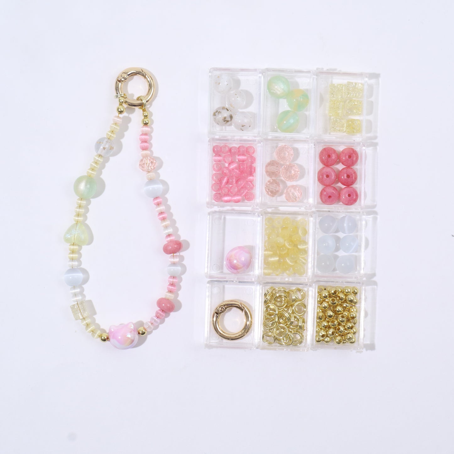 Lemon Ice Cube Pink Phone Chain Kit