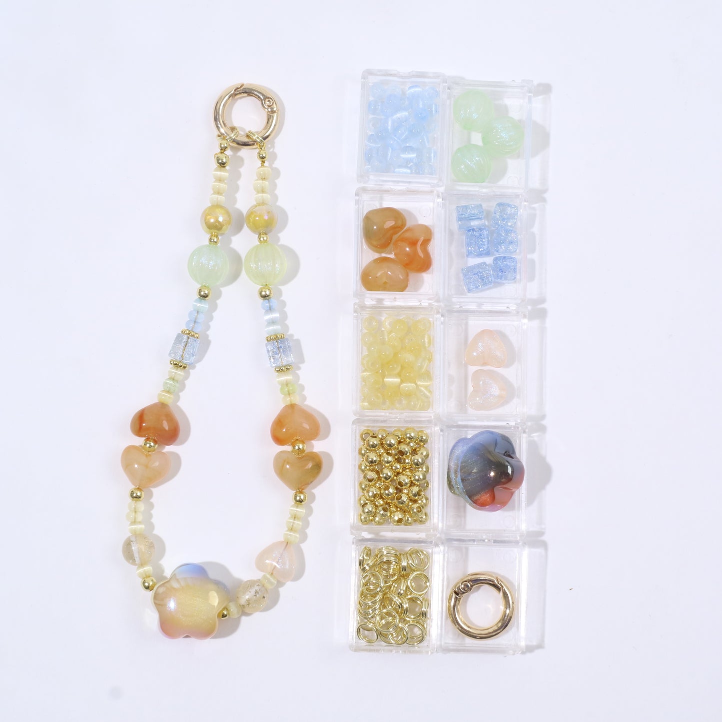 Multicolor Ice Cube Phone Chain Kit