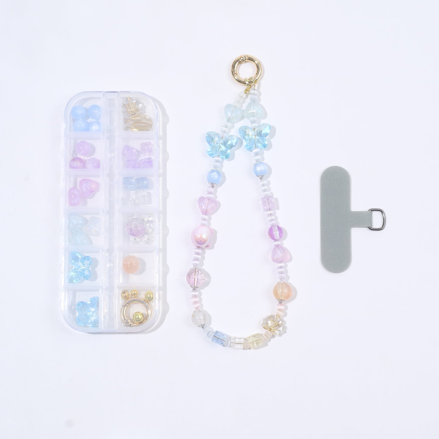 Blue Butterfly Flying Phone Strap Kit