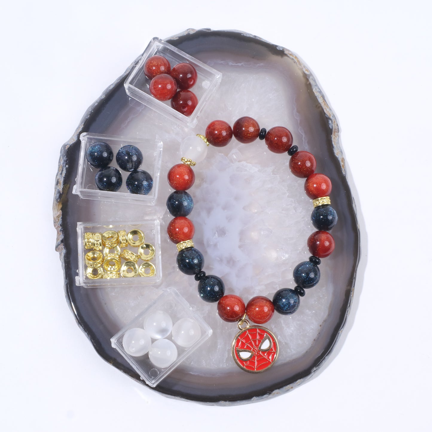 Red and Blue Knight Bracelet Kit