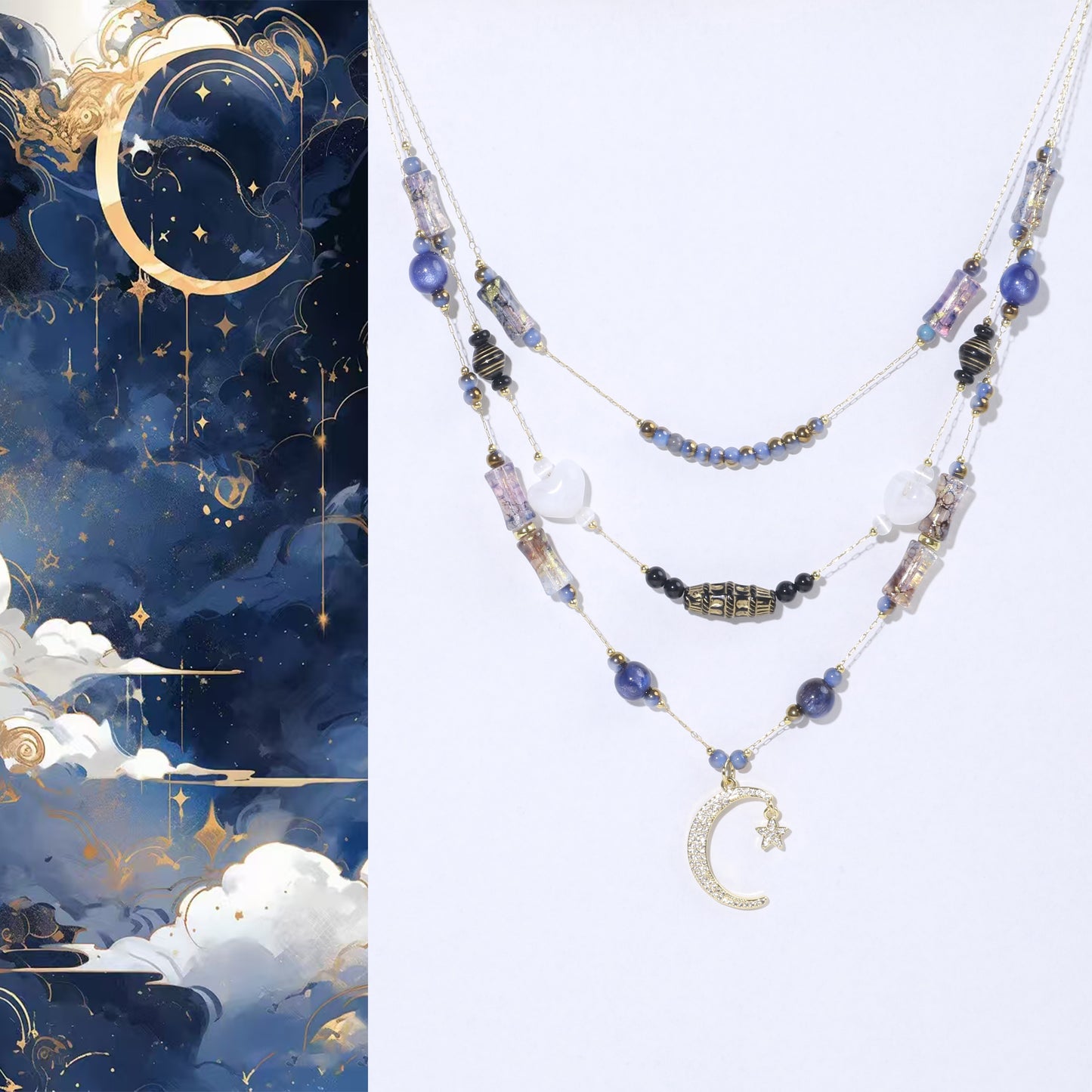 Star Moon Myth Stacking Necklace Kit