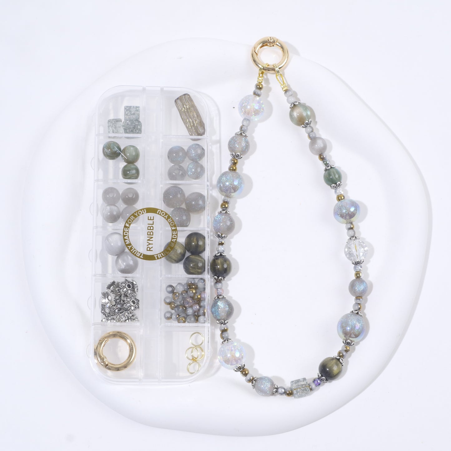 Starry Grey Phone Chain Kit