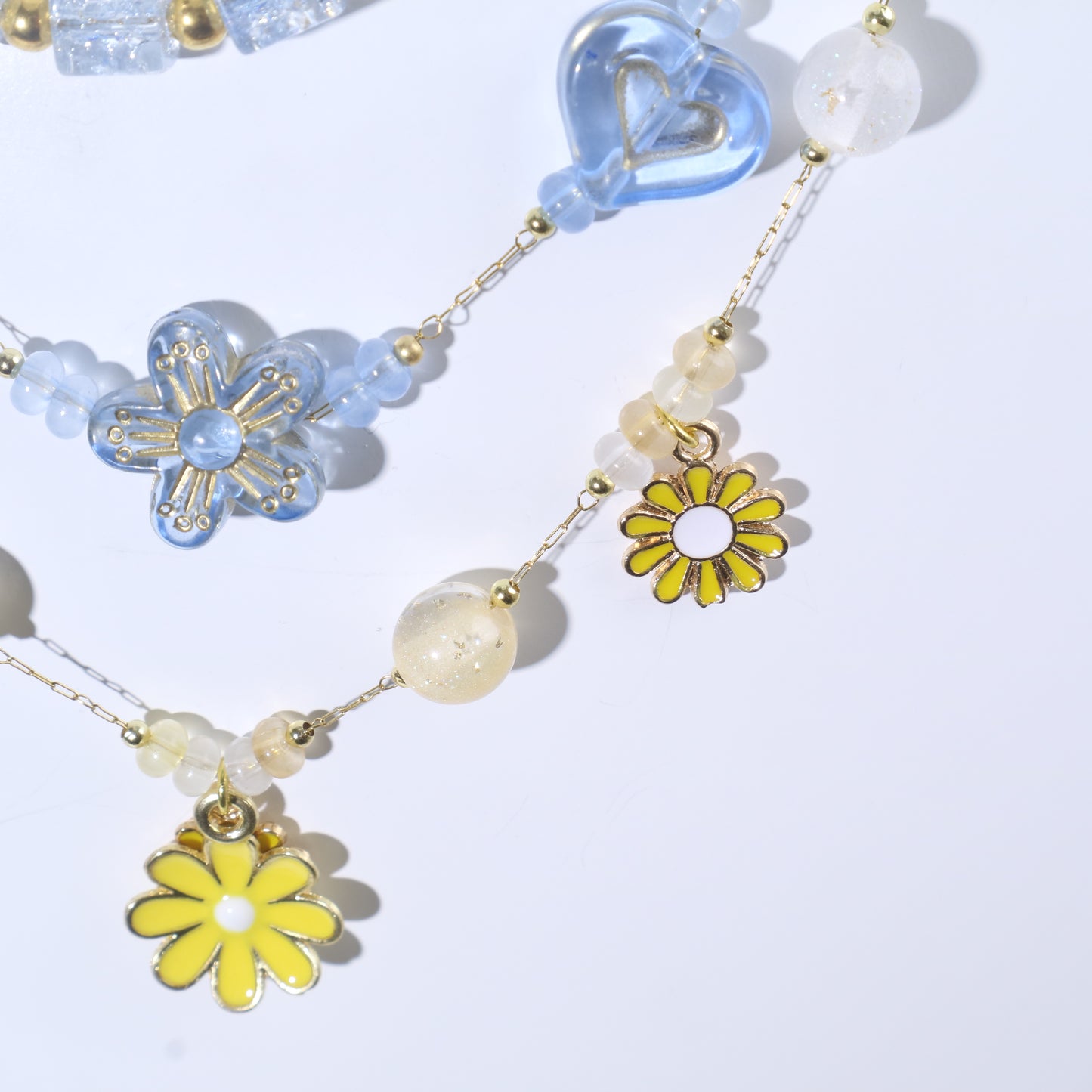 Daisy Stacking Necklace Set