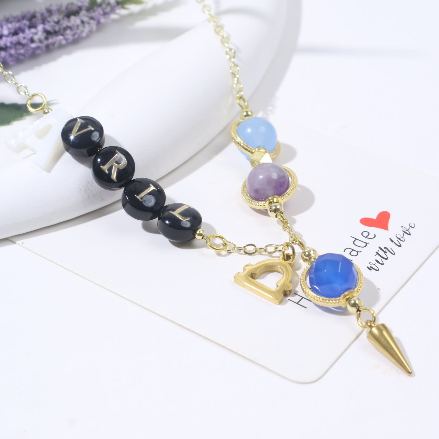 Necklace Customization - Name - Birthday Stone - Constellation Guardian Stone - Constellation