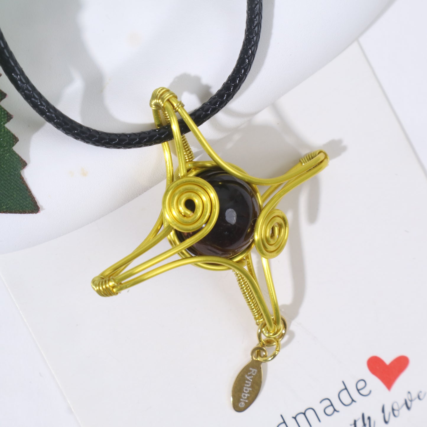 Customize Name, Wire Wrap Cross Star Necklace