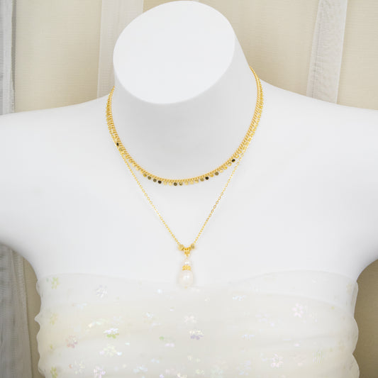 Layered 18K Pearl Ball Necklace Kit