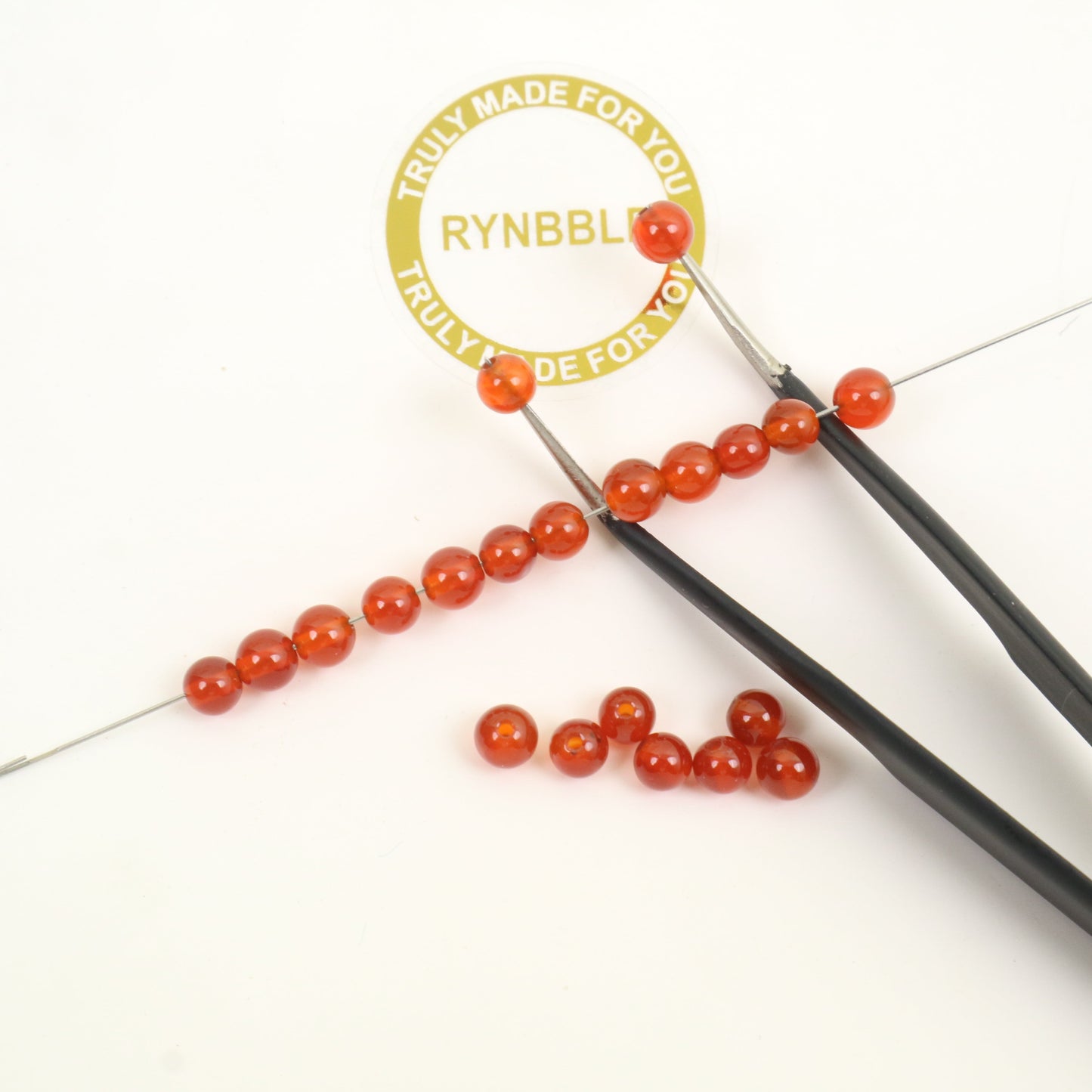 Red Agate Beads - Ball 4mm Around 110pcs