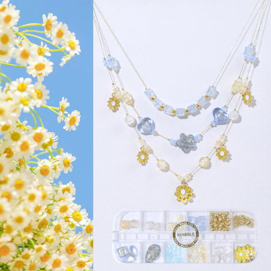 Daisy Stacking Necklace Set