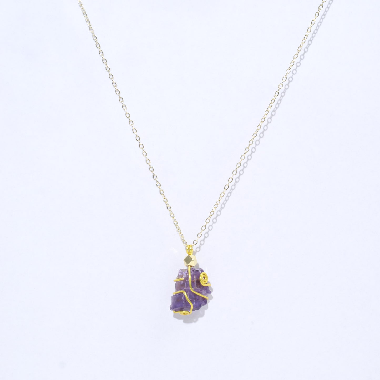 Raw Stone Winding--Irregular Amethyst