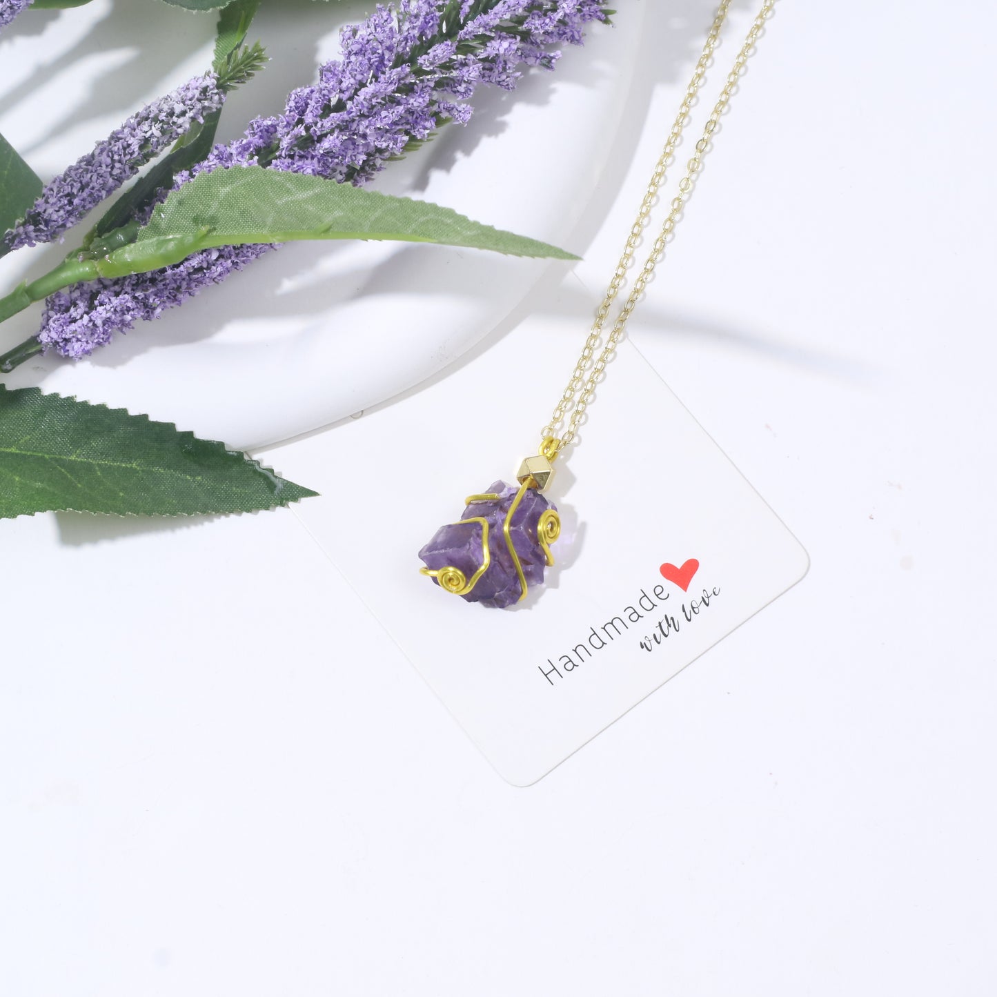 Raw Stone Winding--Irregular Amethyst