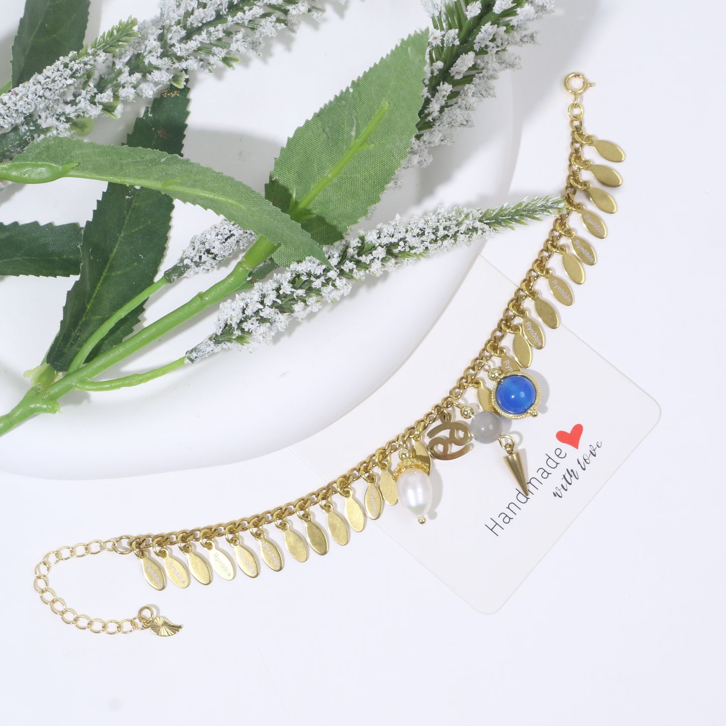 Customize Bracelet, Engraved with Name, Birthstone, Constellation & Guardian Stone