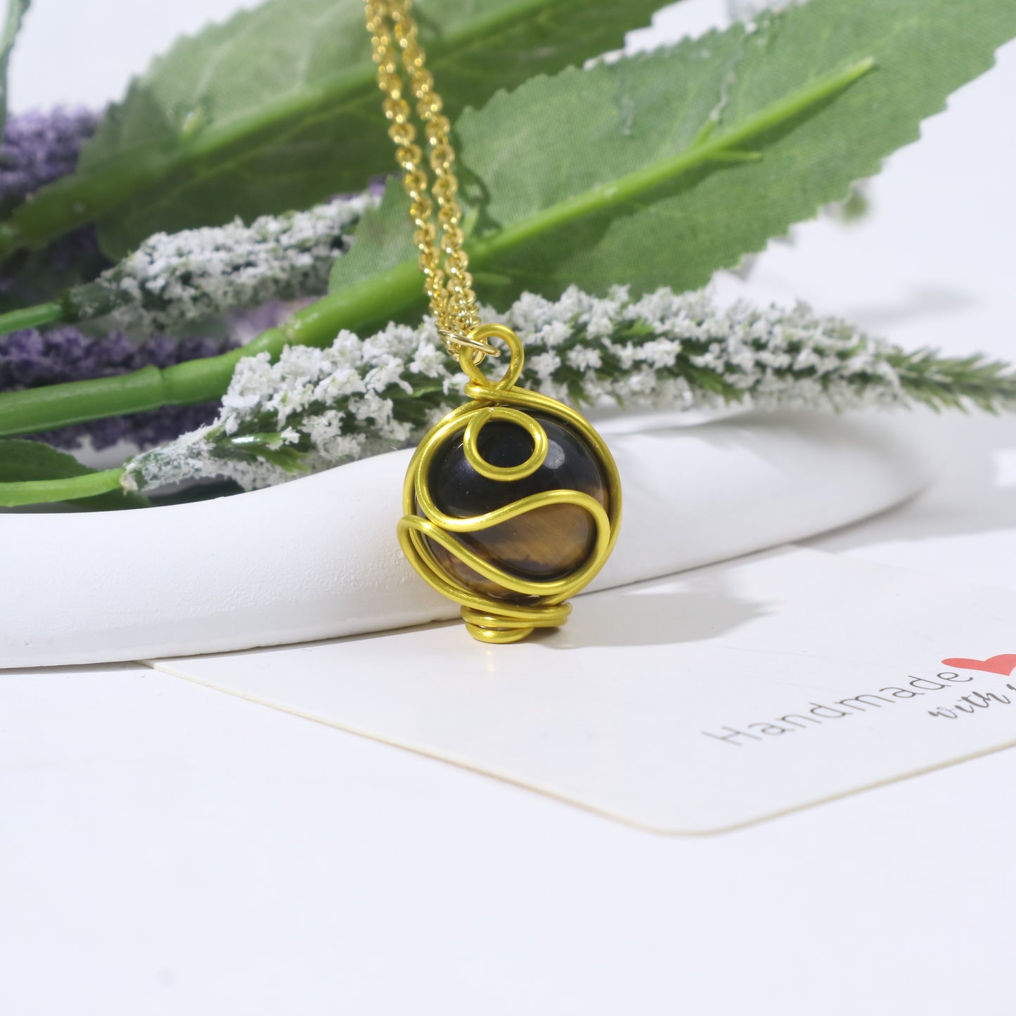 Customize Name & Handmade Wire Wrap with  Dragon Pattern