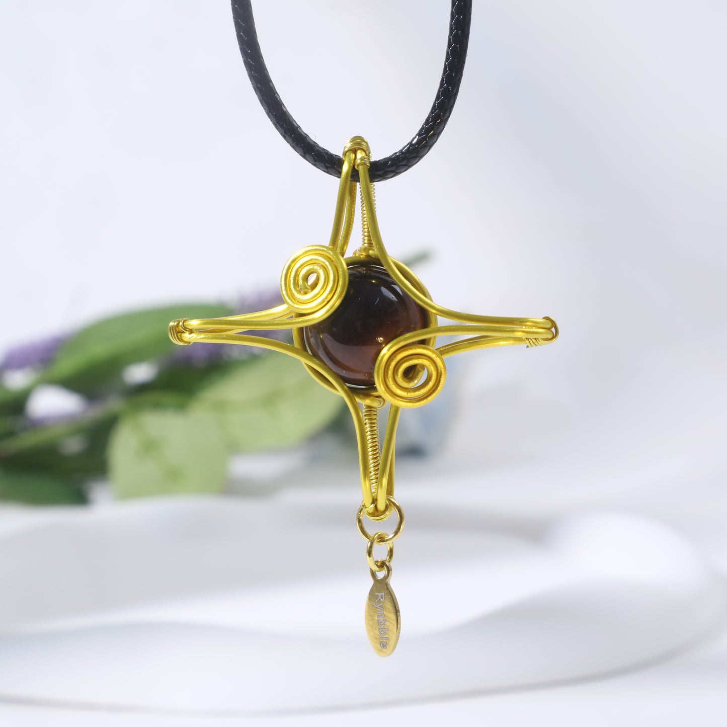 Customize Name, Wire Wrap Cross Star Necklace