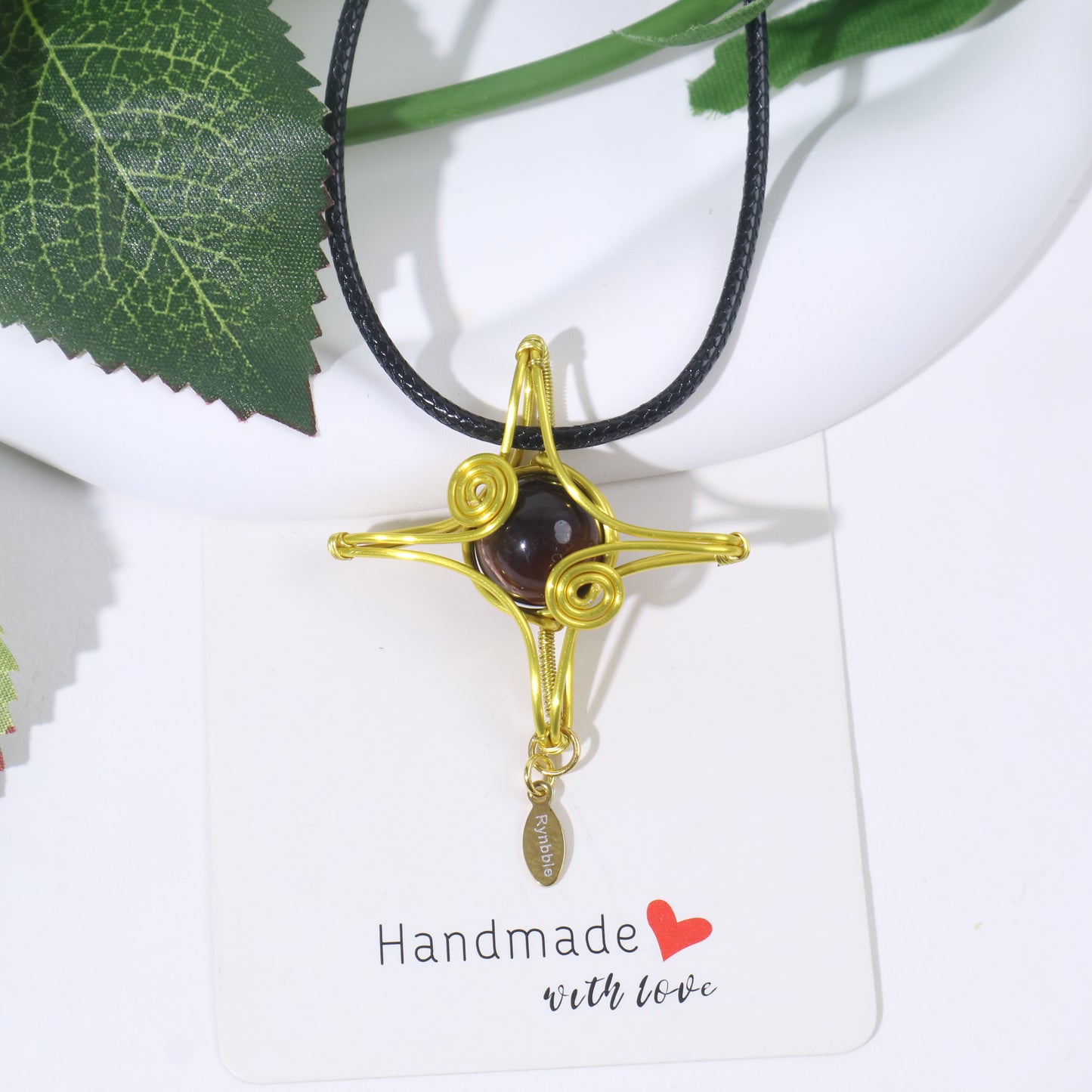 Customize Name, Wire Wrap Cross Star Necklace